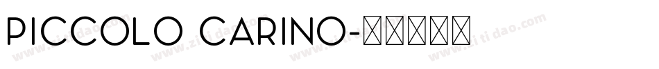 Piccolo Carino字体转换